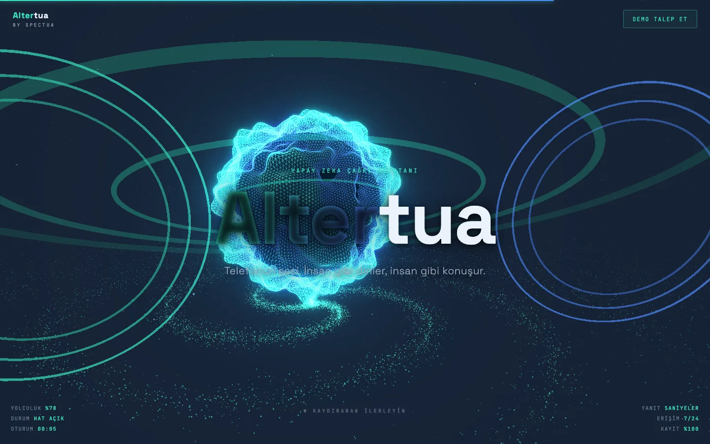 Altertua — gecikmesiz, akışlı sesli yapay zeka asistanı — ürün içi görsel 4